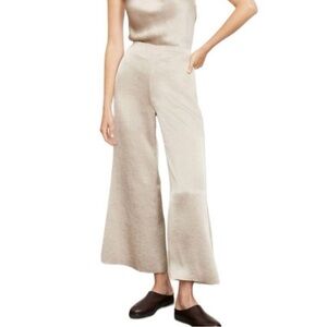 Vince. Satin Wide Leg Cropped Pants